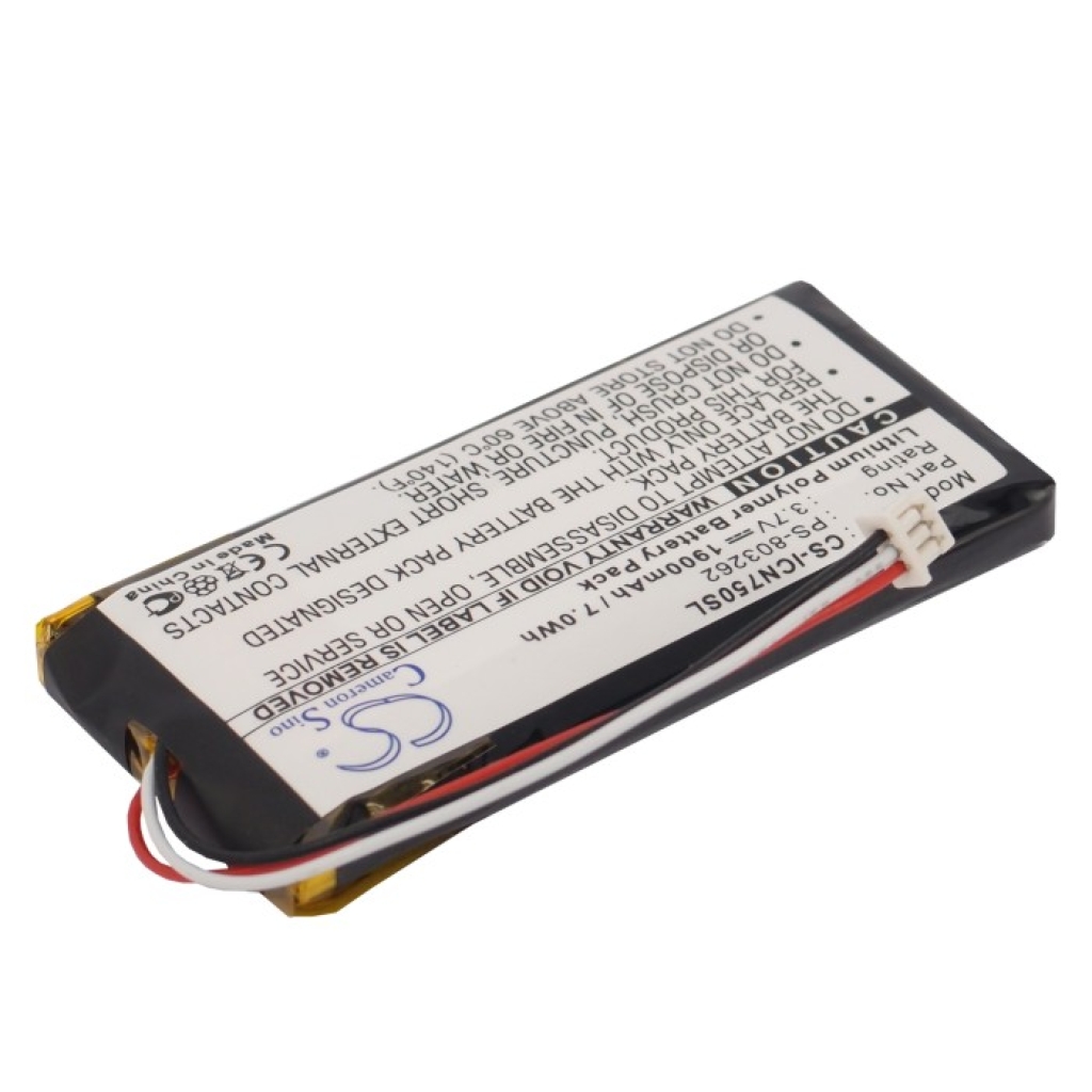 Batterijen GPS, Navigator Batterij CS-ICN750SL