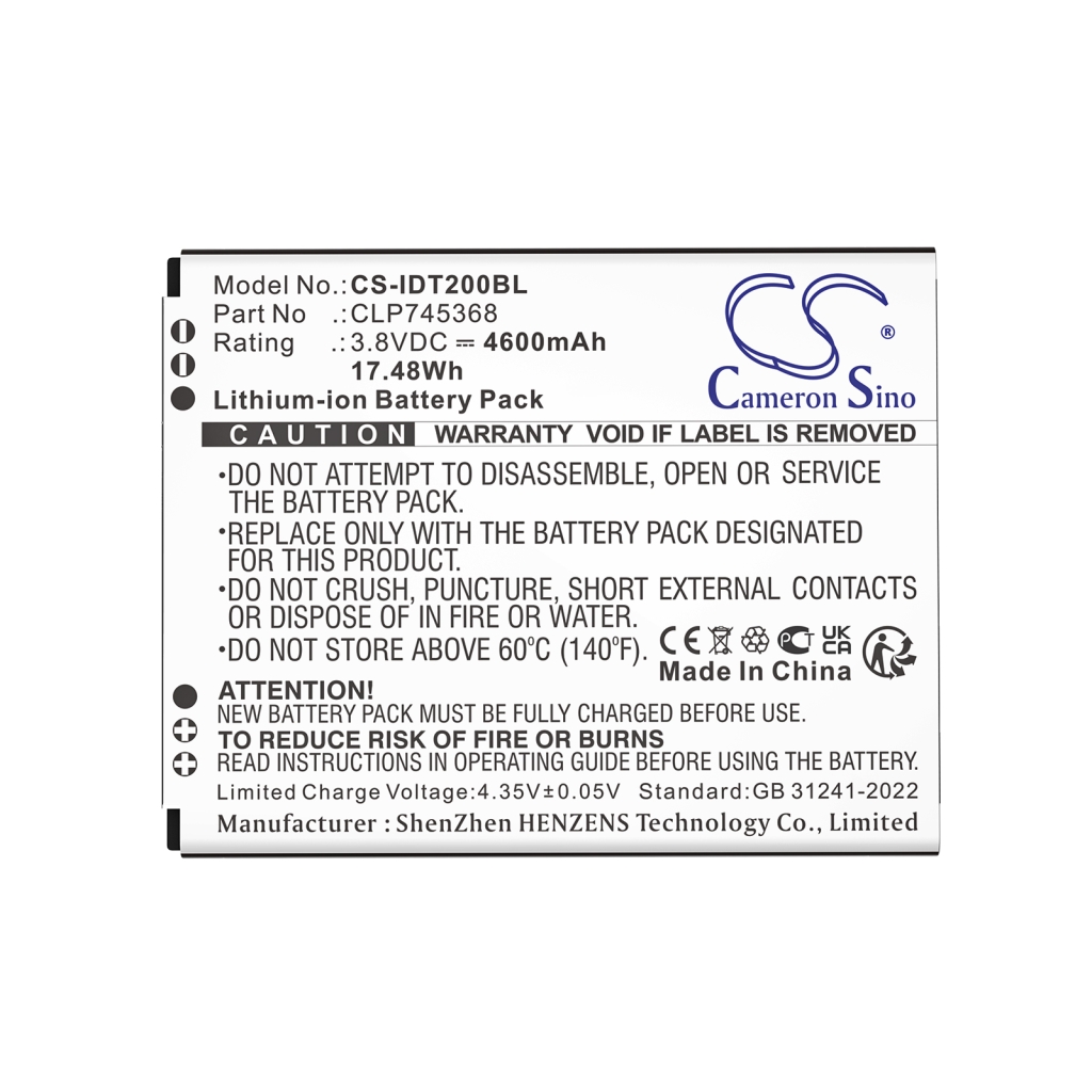 Batterij Vervangt CLP745368