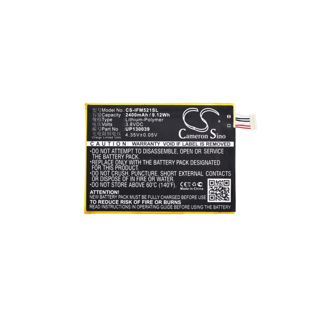 Compatible battery replacement for Infocus UP130039