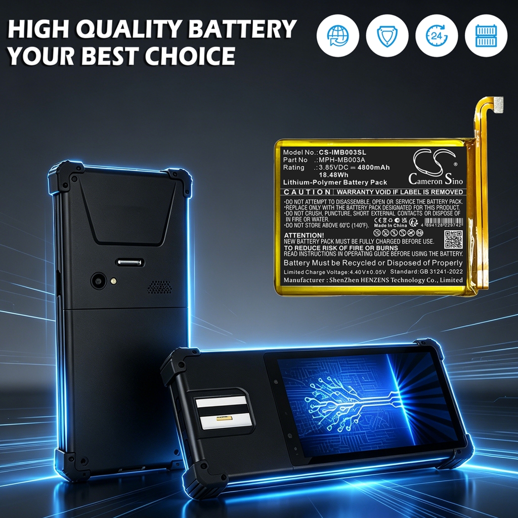 Battery compatible with Idemia CS-IMB003SL