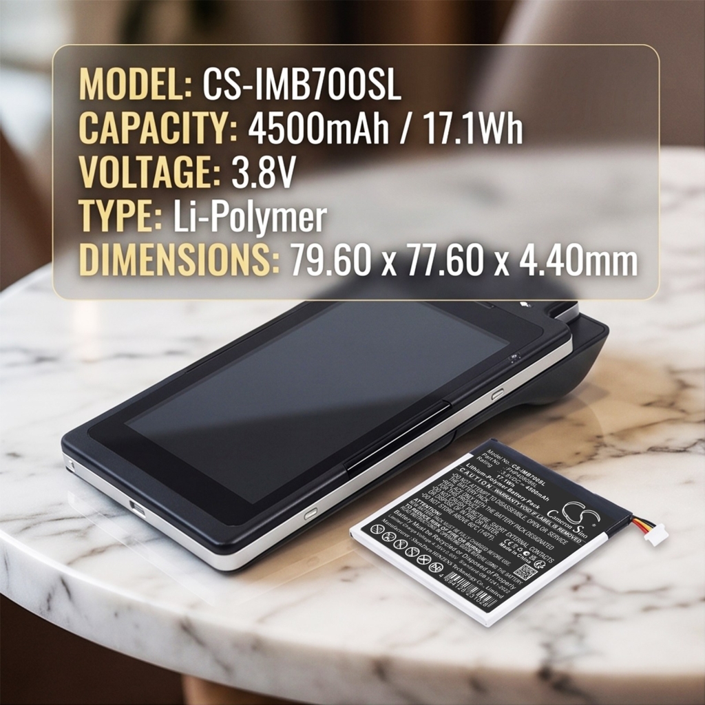 Batterij voor Ingenico Moby