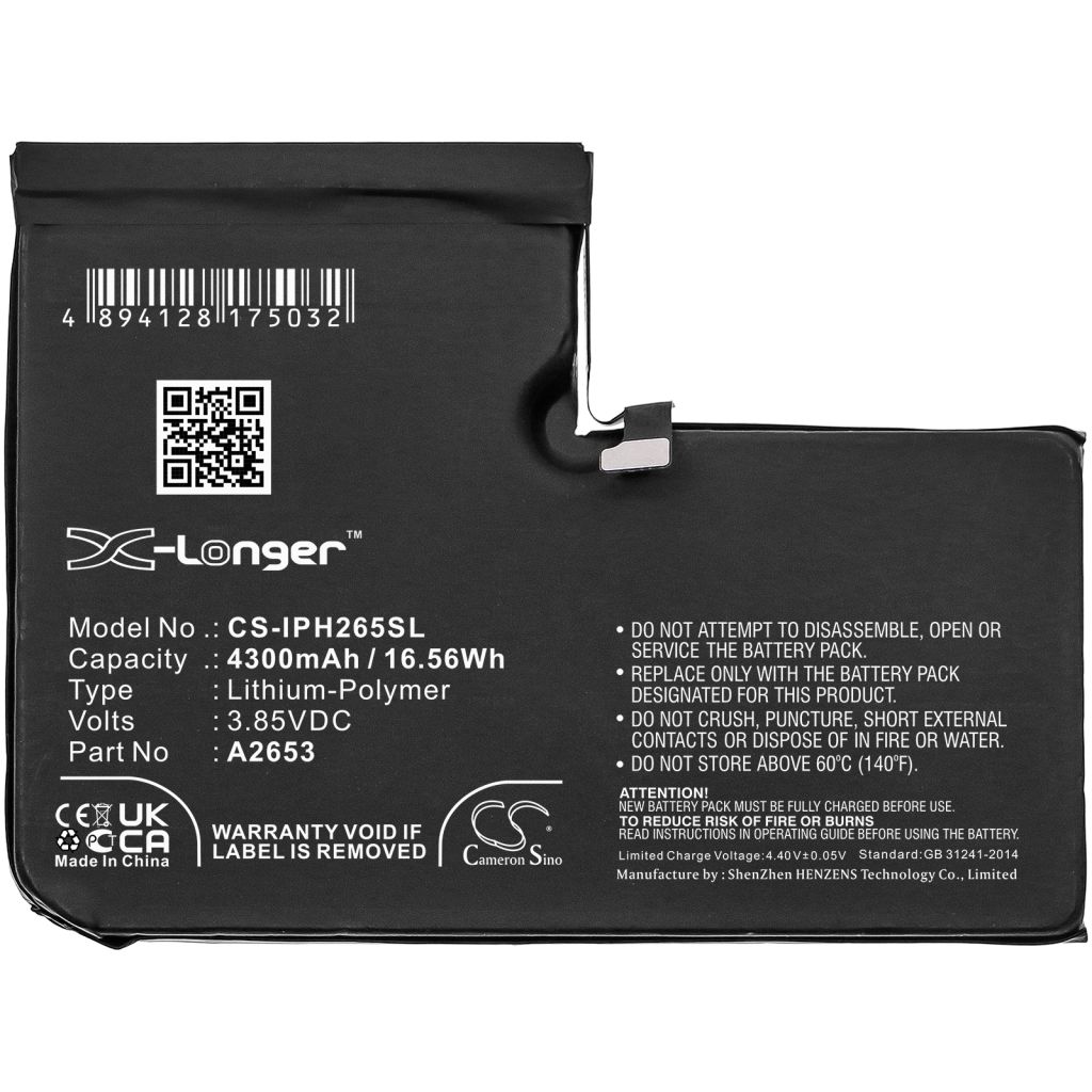 Compatibele batterijvervanging voor Apple A2653