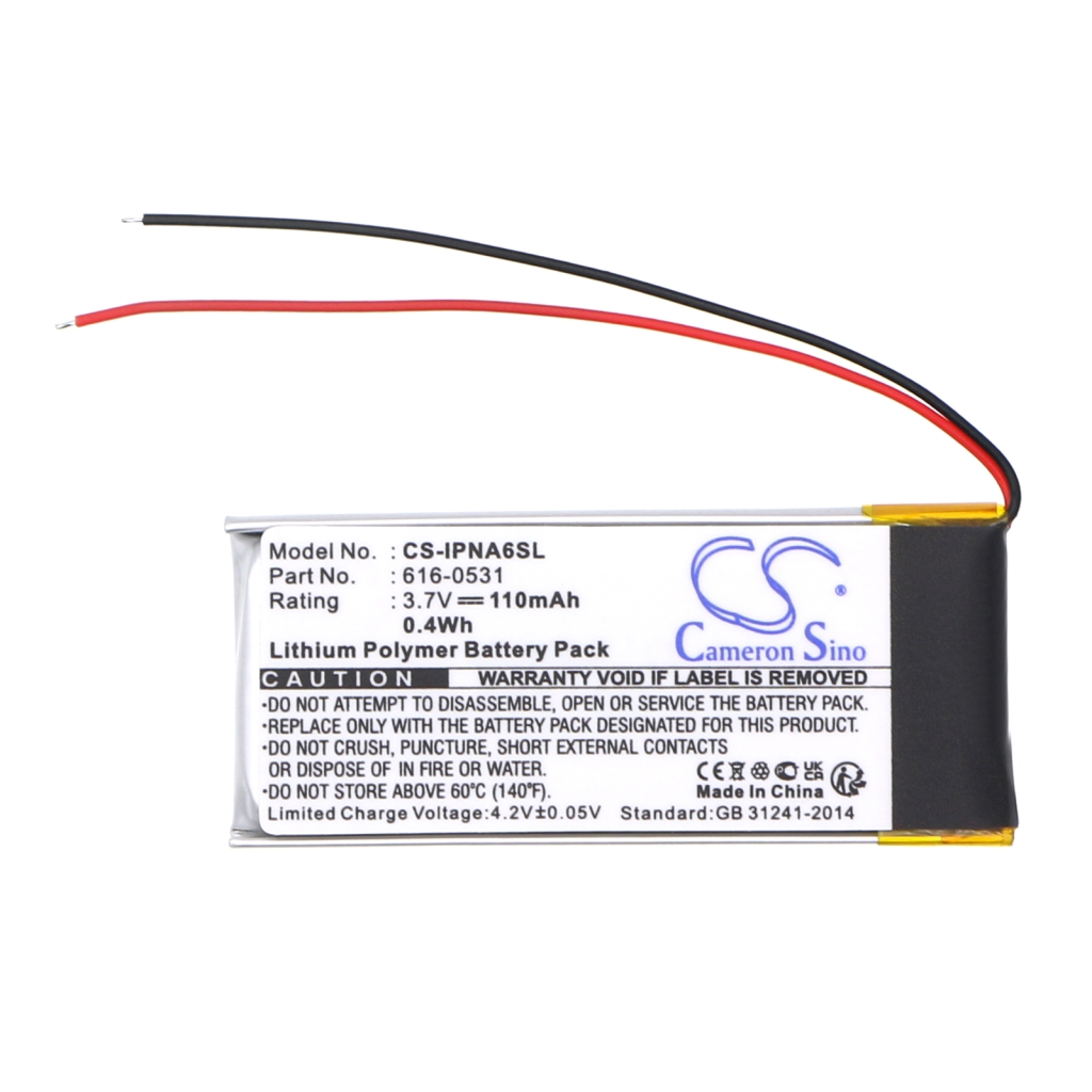 Batterij voor MP3, MP4, PMP Apple CS-IPNA6SL