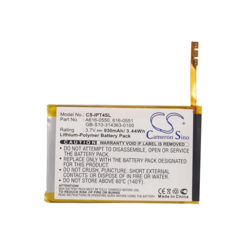 Batterij voor MP3, MP4, PMP Apple CS-IPT4SL