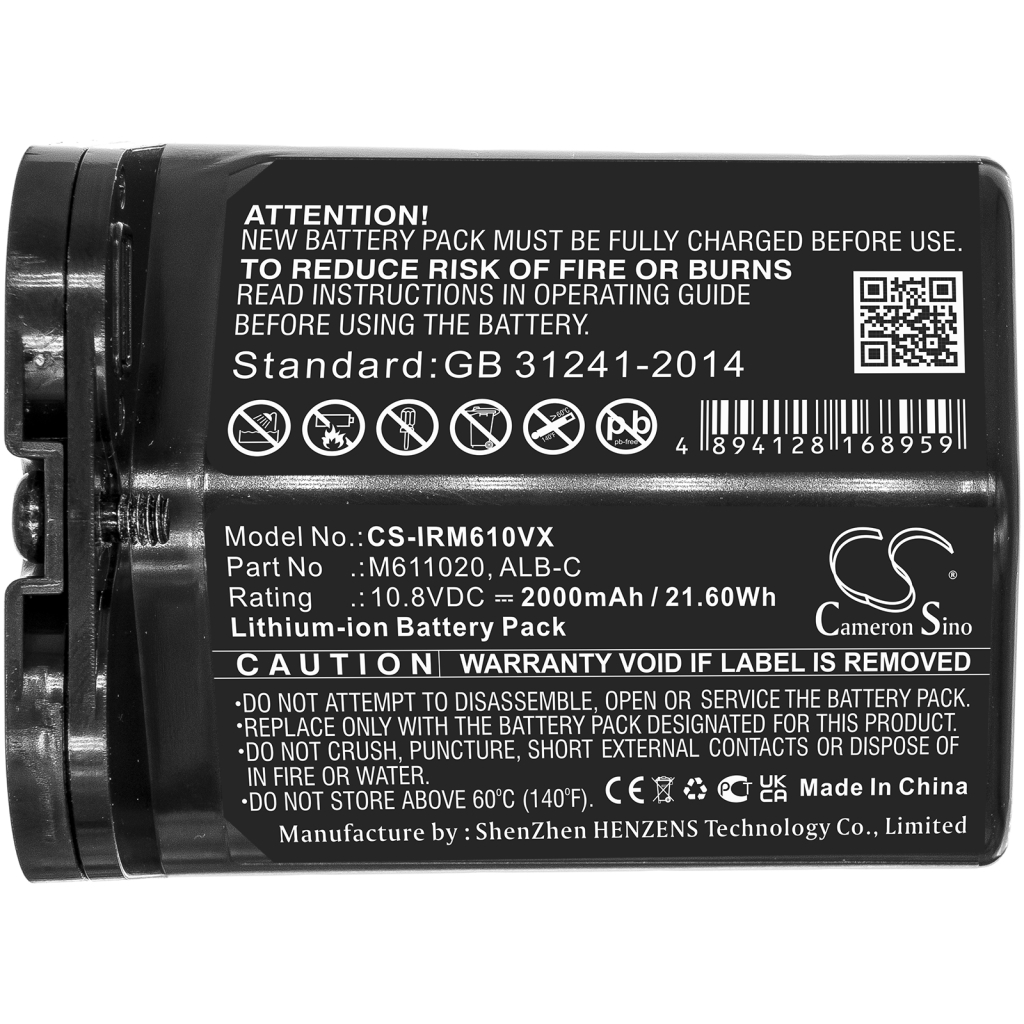 Batterijen voor stofzuigers iRobot CS-IRM610VX