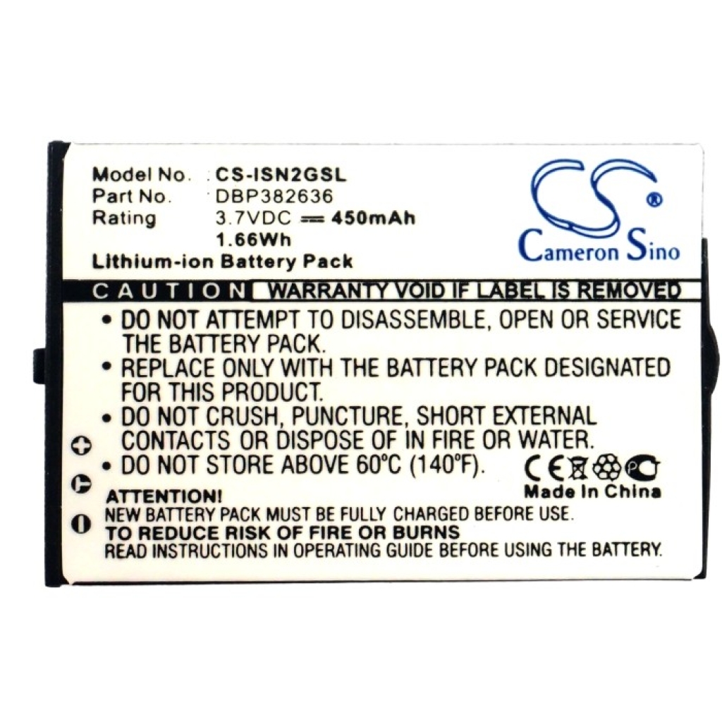 Batterij voor MP3, MP4, PMP INSIGNIA CS-ISN2GSL