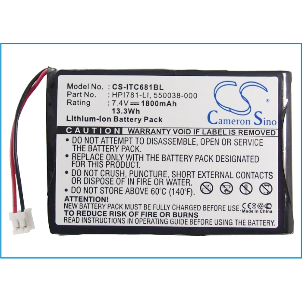 Batterijen Printerbatterij CS-ITC681BL