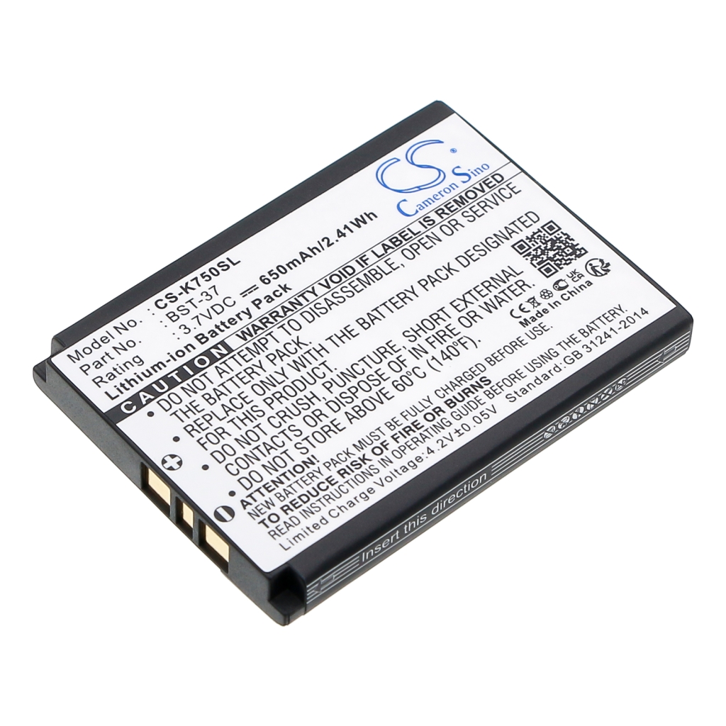 Mobile Phone Battery Sony Ericsson CS-K750SL