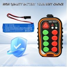 Compatible battery replacement for KAR-TECH 