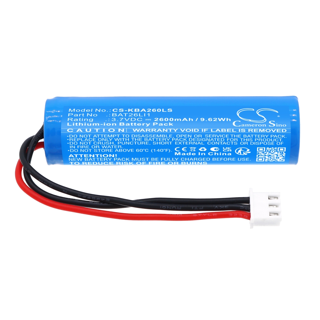 Compatible battery replacement for Kosnic BAT26LI1