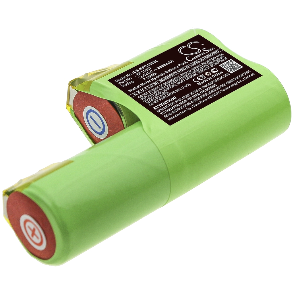 Compatibele batterijvervanging voor Kenwood BF11957