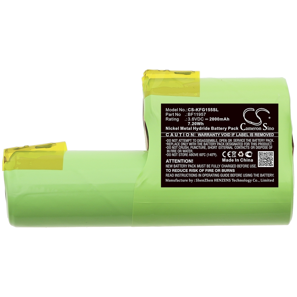 Compatibele batterijvervanging voor Kenwood BF11957