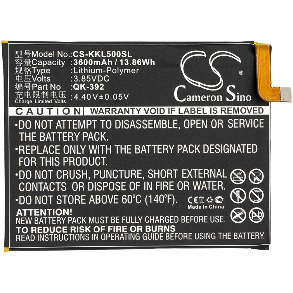 Batterij voor mobiele telefoon Qihoo CS-KKL500SL