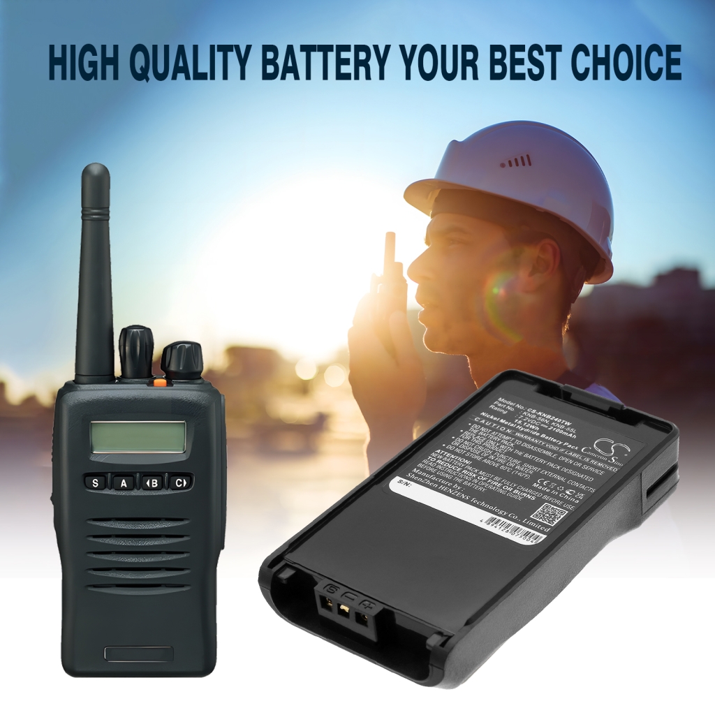 Battery compatible with Kenwood CS-KNB240TW
