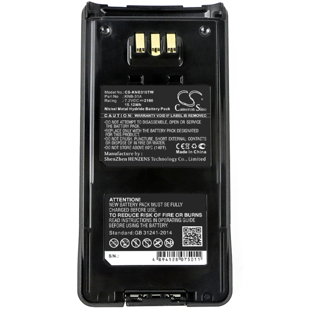 Batterij voor tweerichtingsradio Kenwood CS-KNB310TW