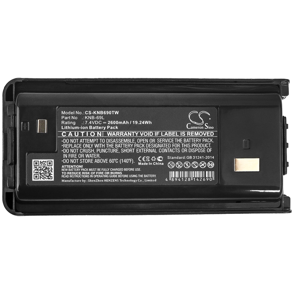 Batterij voor tweerichtingsradio Kenwood CS-KNB690TW