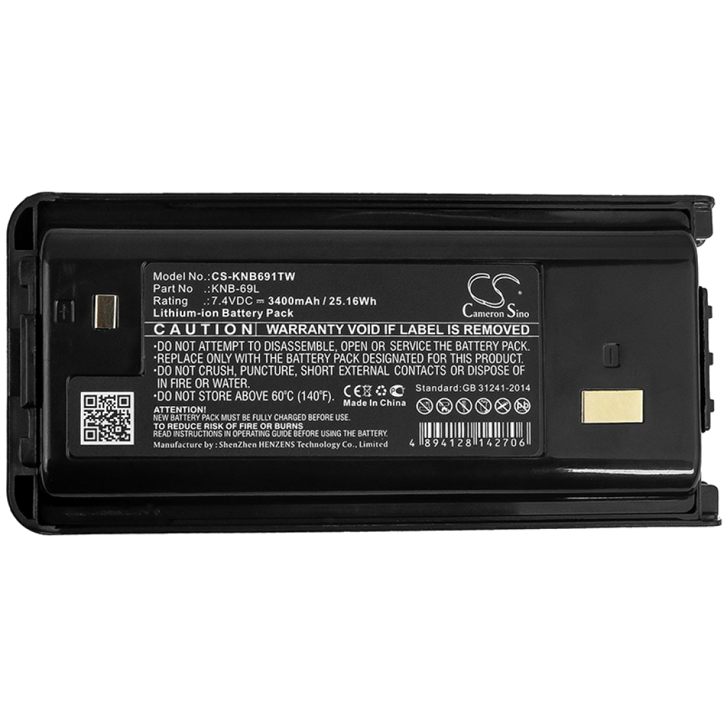 Batterij voor tweerichtingsradio Kenwood CS-KNB691TW
