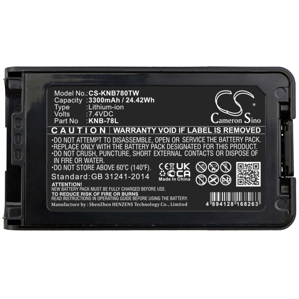 Batterij voor tweerichtingsradio Kenwood CS-KNB780TW