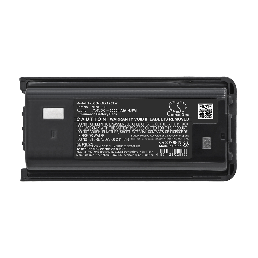 Battery compatible with Kenwood CS-KNX120TW