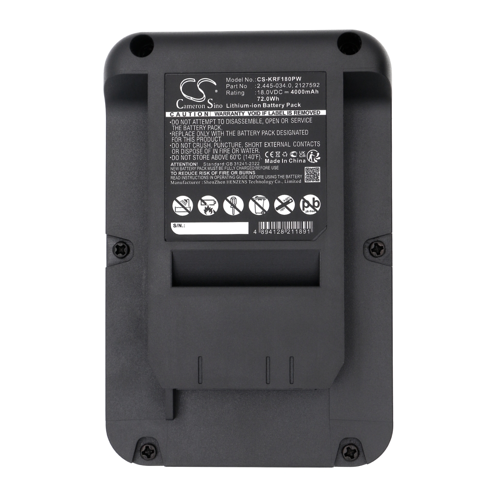 Batterijen Vervangt 2.445-034.0