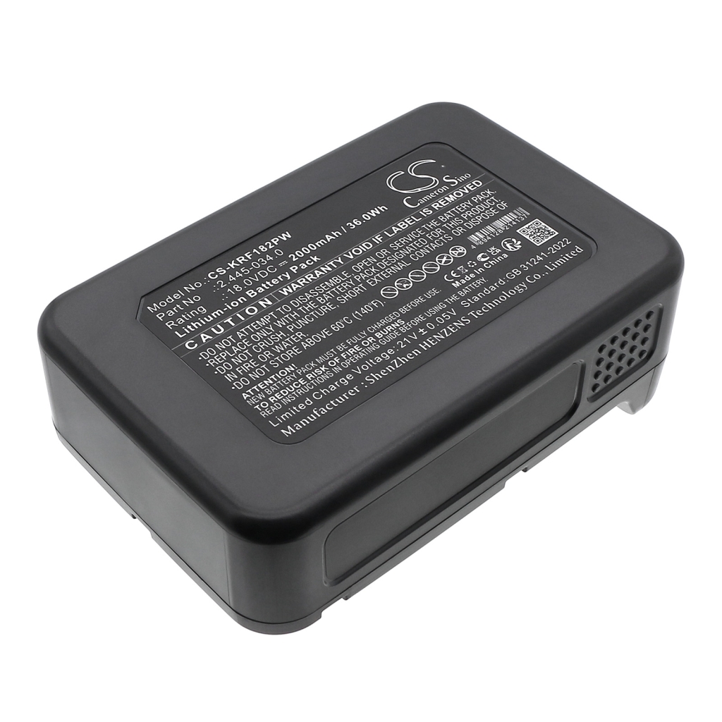 Batterijen Vervangt 2.445-034.0