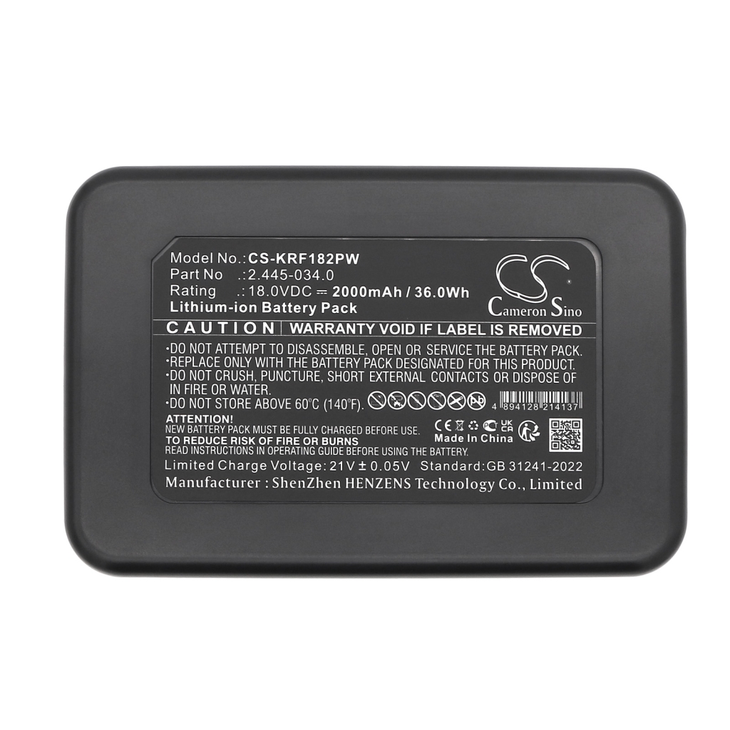 Batterijen Vervangt 2.445-034.0