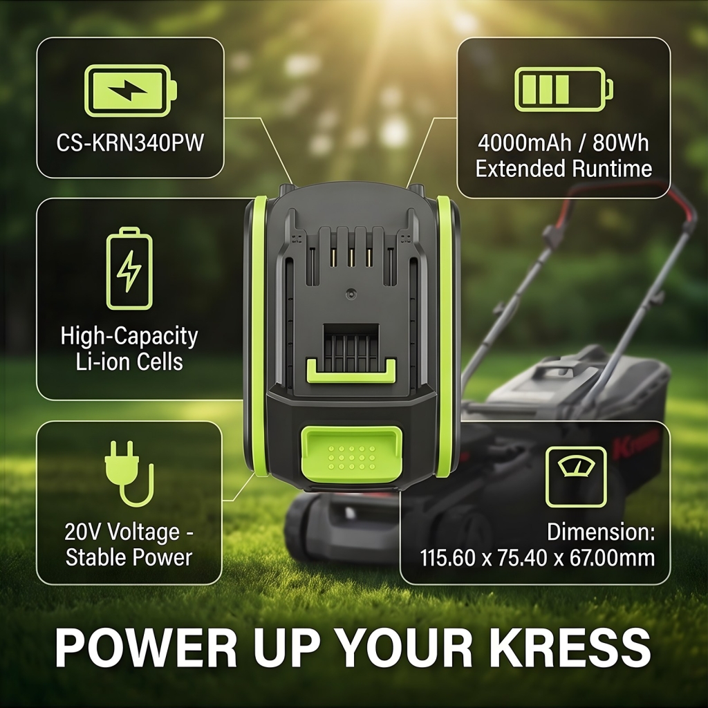 Battery compatible with Kress CS-KRN340PW