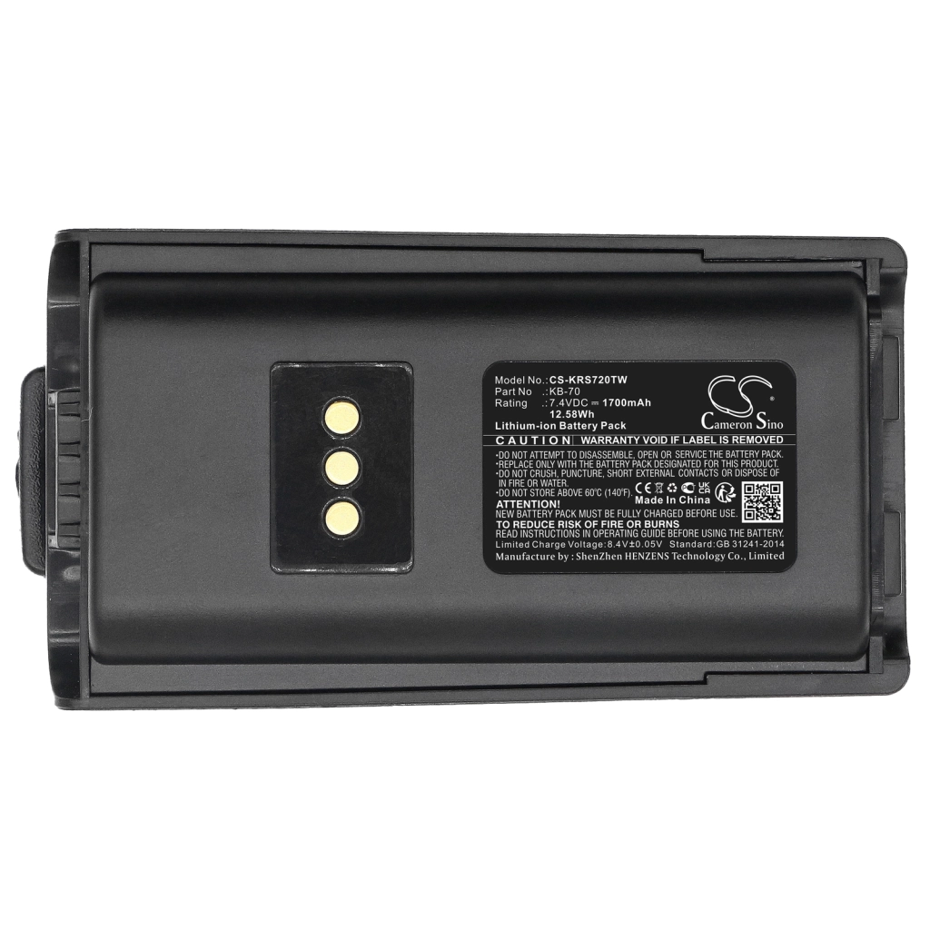Batterijen Batterij voor tweerichtingsradio CS-KRS720TW