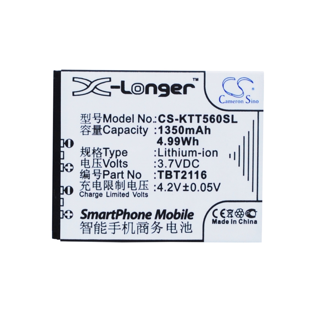 Battery compatible with K-Touch CS-KTT560SL