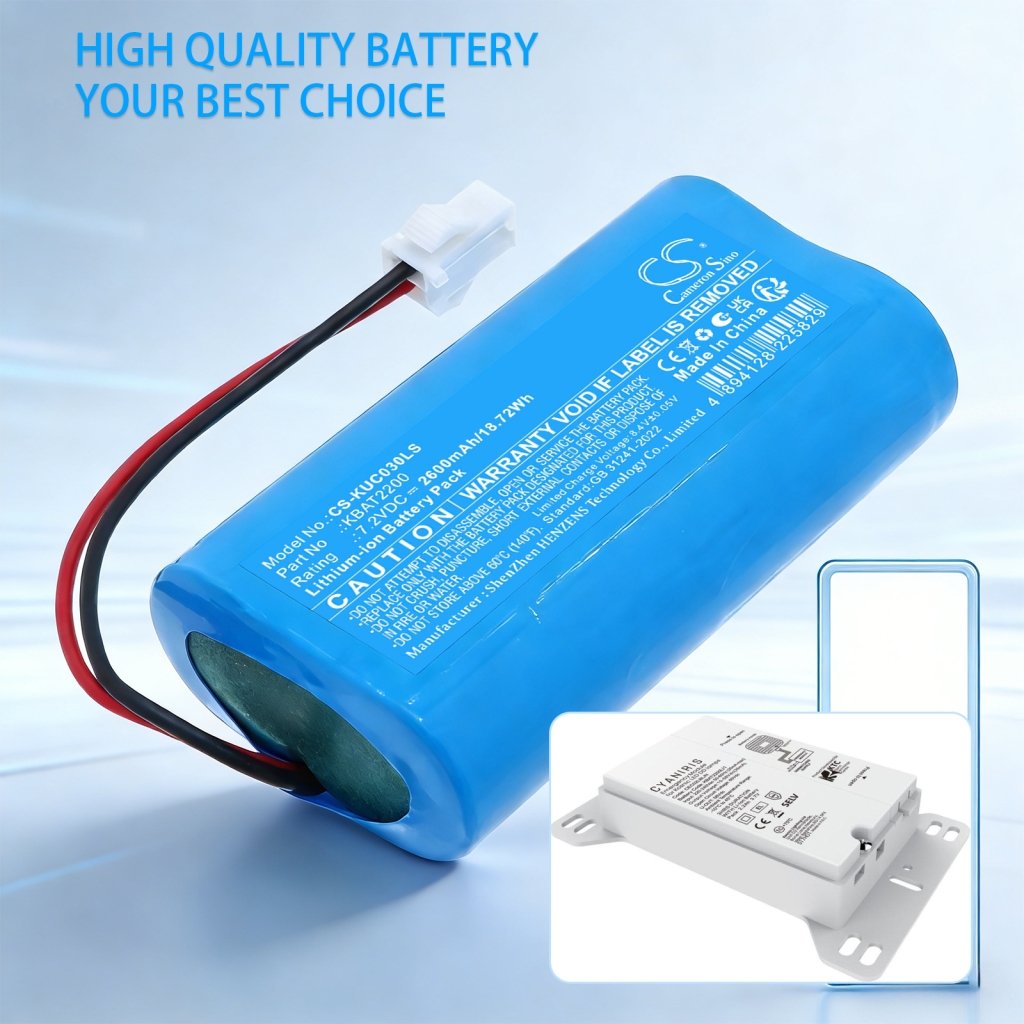 Compatible battery replacement for Kosnic KBAT2200