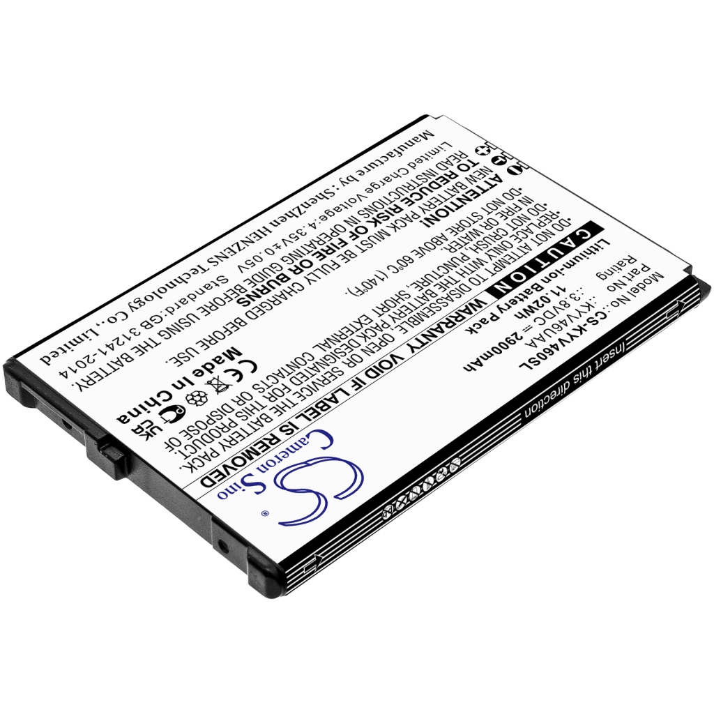 Compatible battery replacement for Kyocera KYV46UAA