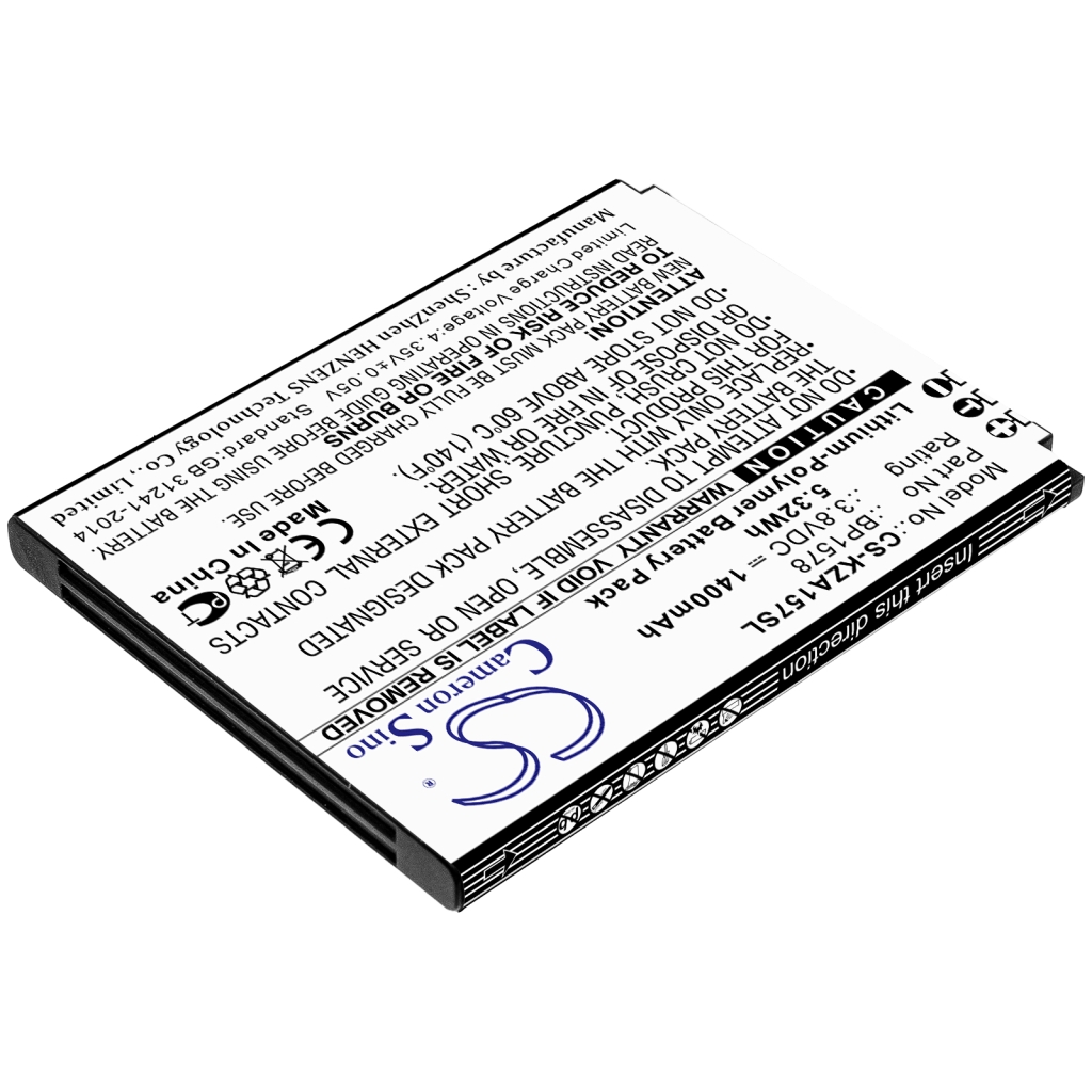 Compatibele batterijvervanging voor Kazuna BP1578