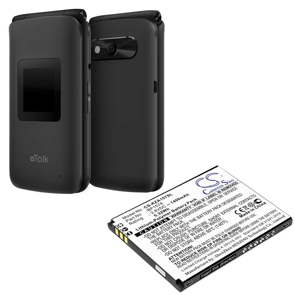 Compatibele batterijvervanging voor Kazuna BP1578