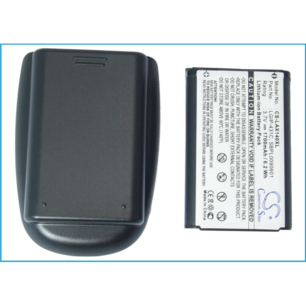 Battery compatible with LG CS-LAX140XL