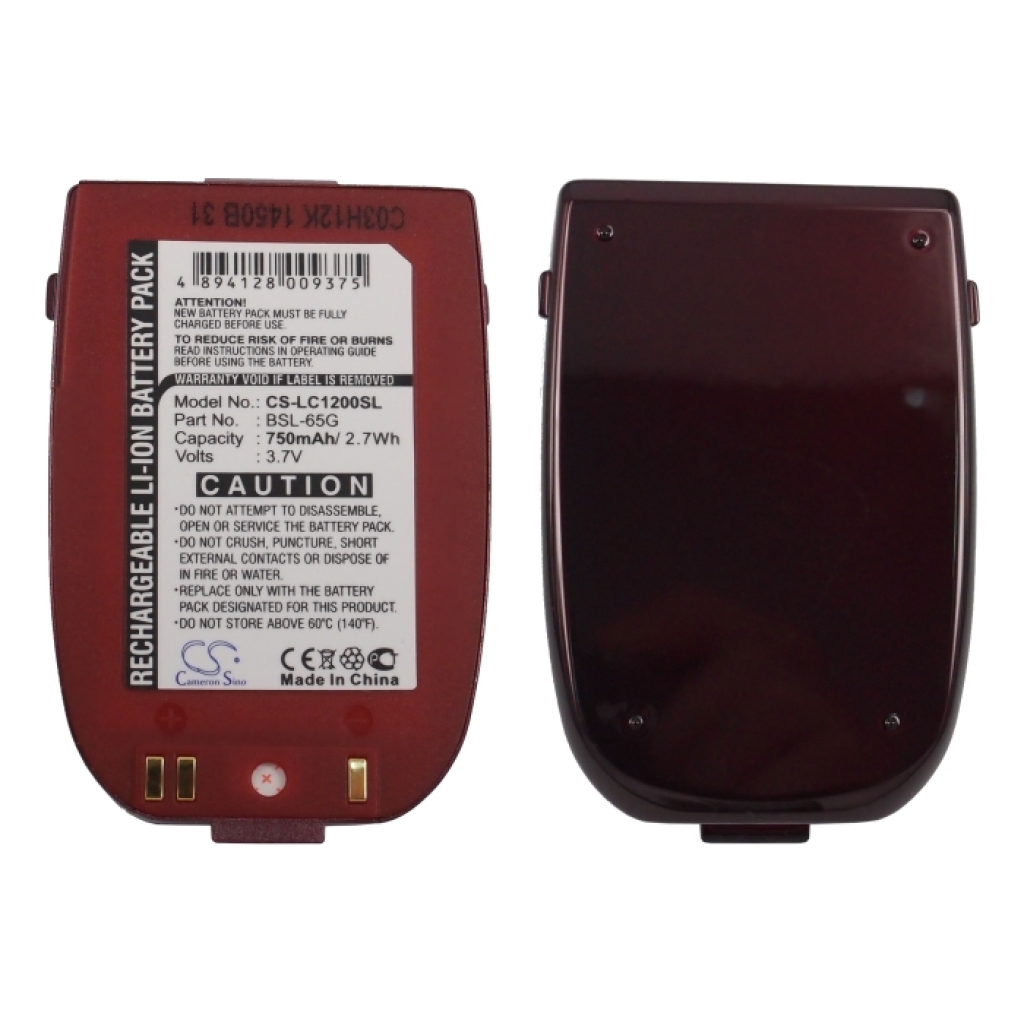 Battery compatible with LG CS-LC1200SL