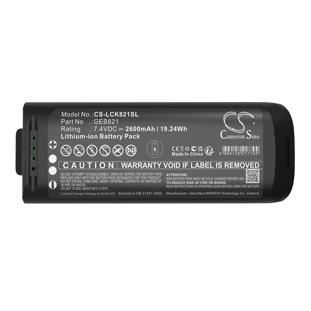 Batterijen Vervangt GEB821