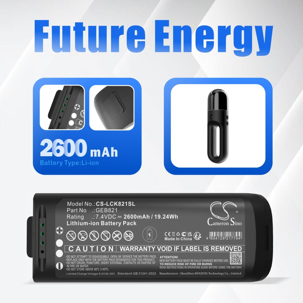 Batterijen Vervangt GEB821