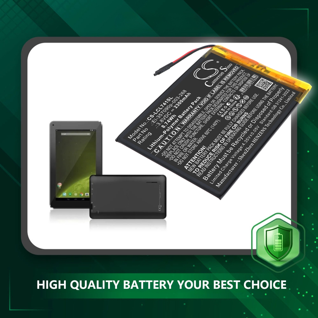 Battery compatible with Logicom CS-LCL741SL