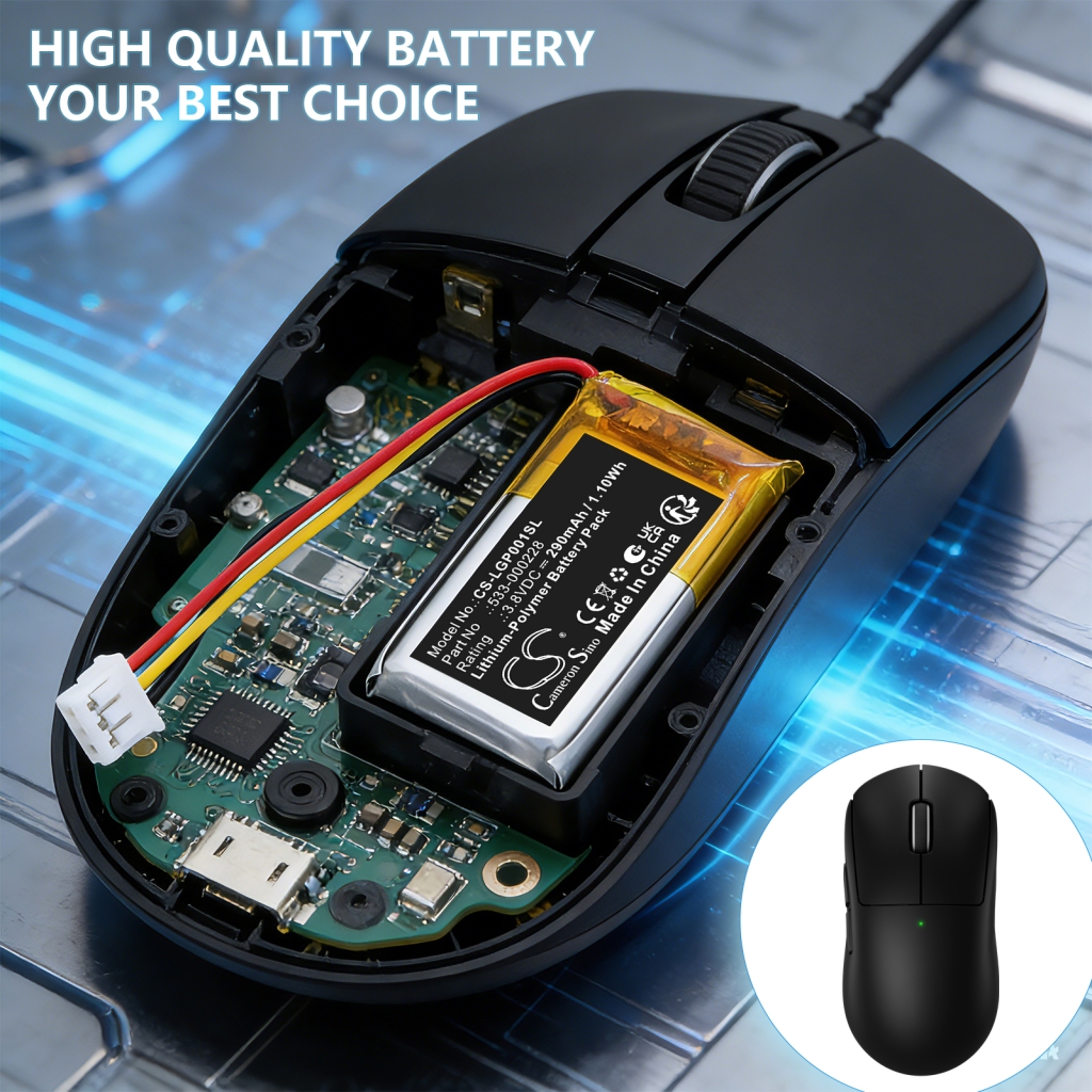 Battery for Logitech G Pro X Superlight 2 Gaming Mouse