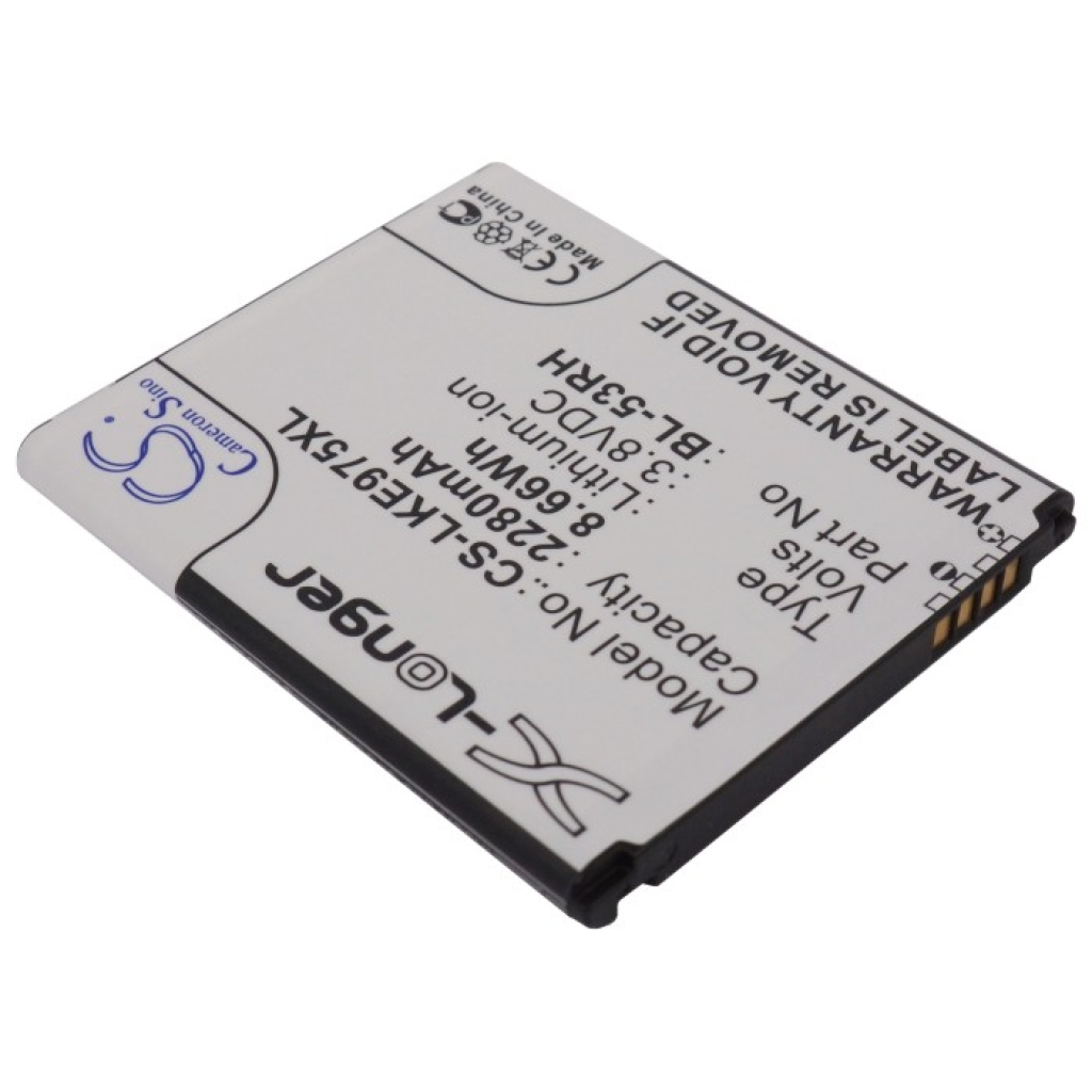 Battery compatible with LG CS-LKE975XL