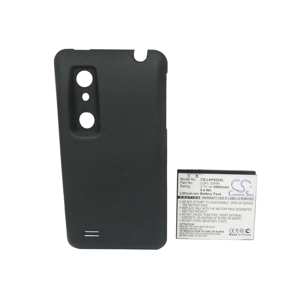 Battery compatible with LG CS-LKP920XL