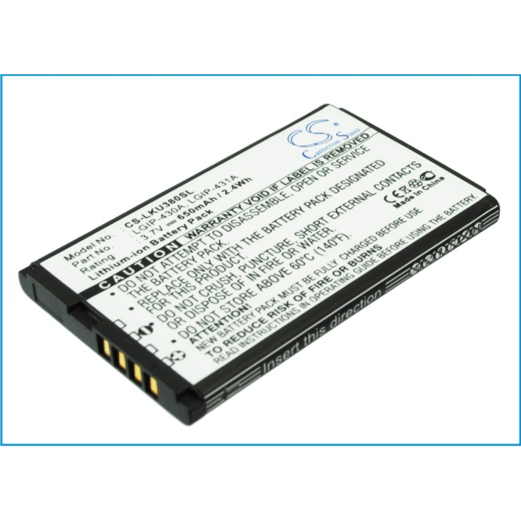 Batterij voor mobiele telefoon LG CS-LKU380SL