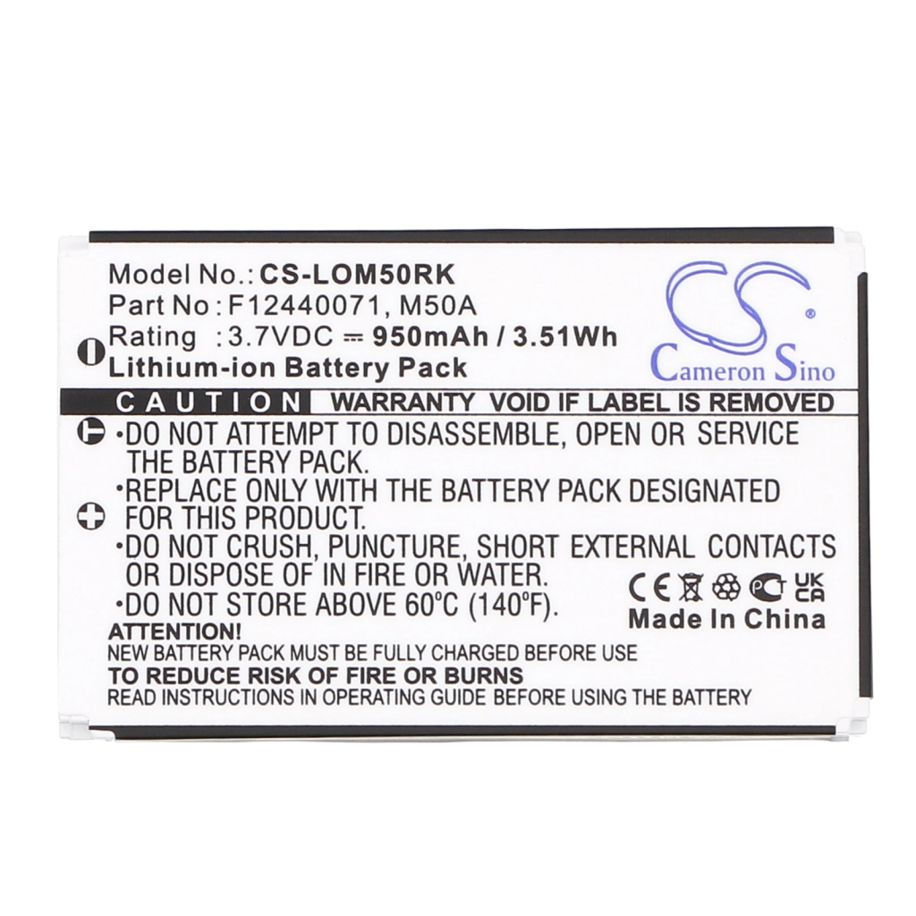 Batterijen Vervangt F12440071