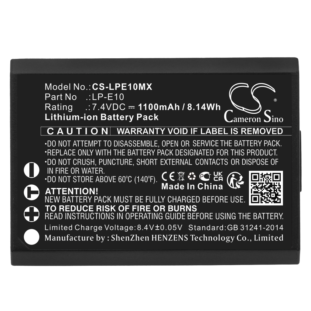 Batterijen Vervangt LP-E10