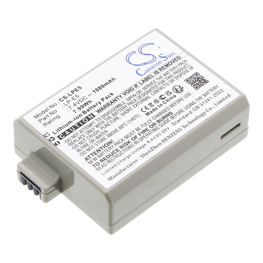 Batterijen Vervangt LP-E5