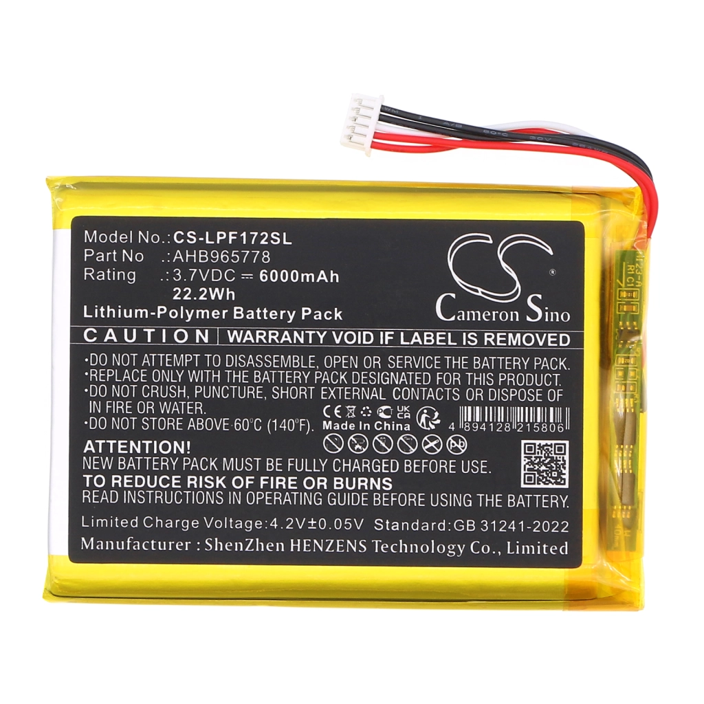 BabyPhone Battery Leapfrog CS-LPF172SL