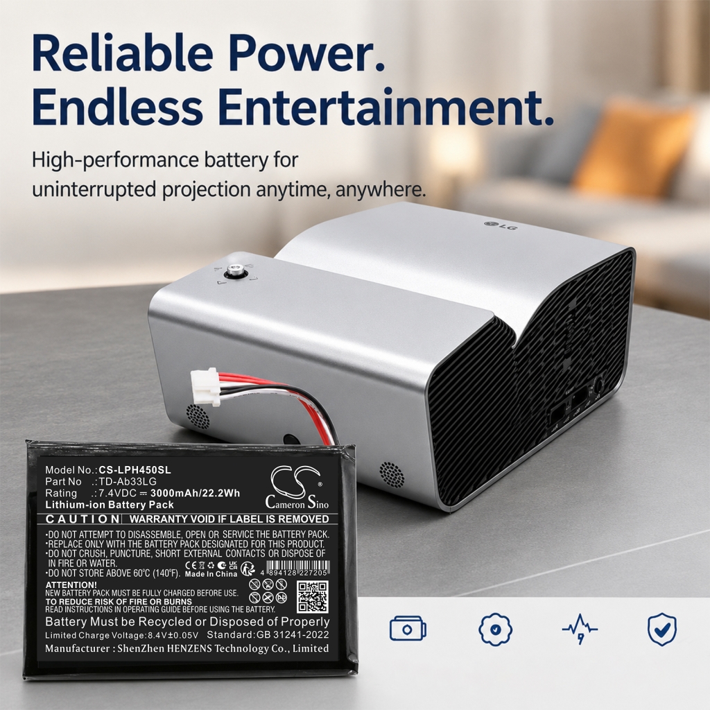 Battery compatible with Lg CS-LPH450SL