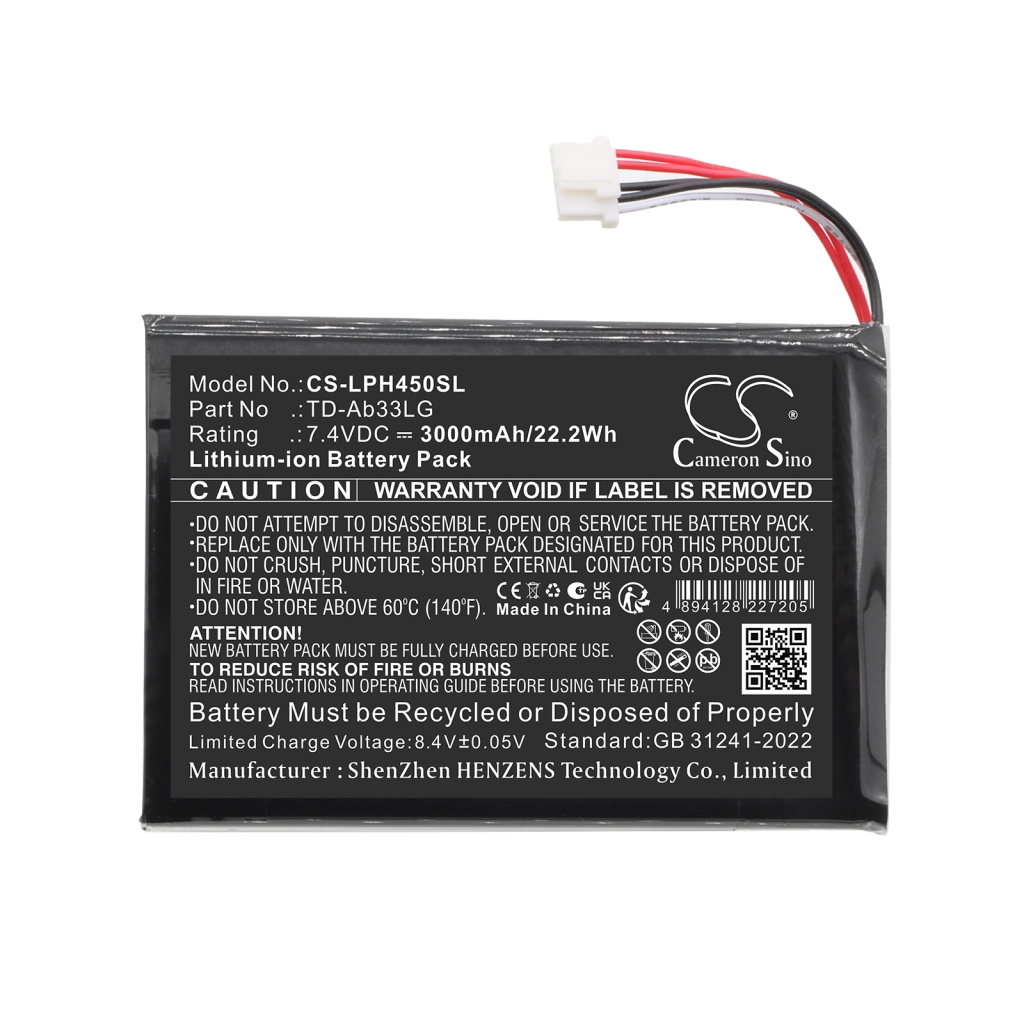 Battery compatible with Lg CS-LPH450SL