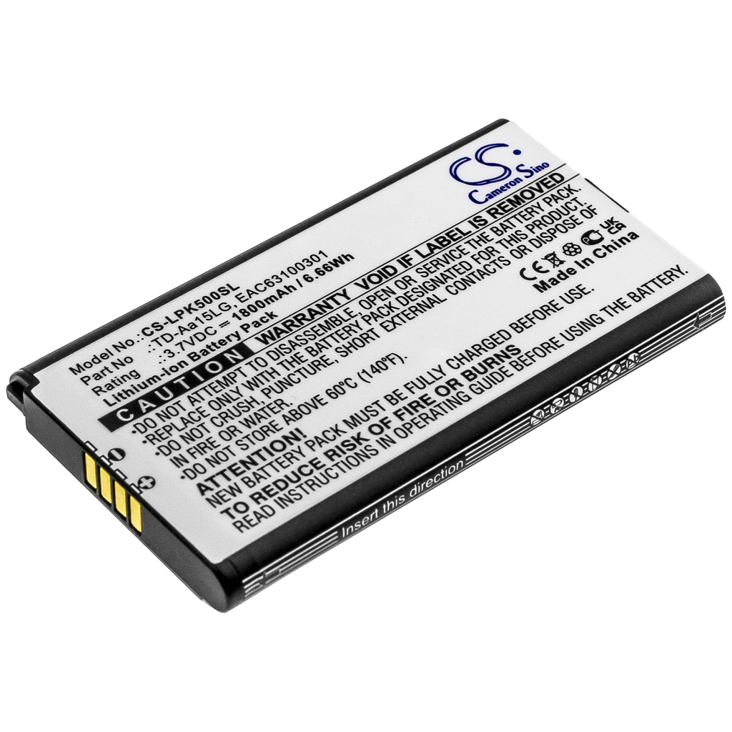 Batterijen Vervangt EAC63100301
