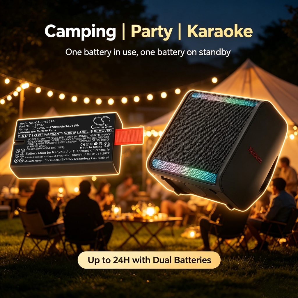 Batteries compatible with LG Xboom Stage 301 CS-LPS301SL